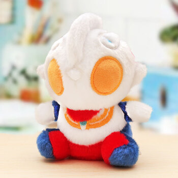 万代bandai奥特曼m78可爱毛绒公仔赛罗迪迦泽塔咸蛋超人玩具q版玩偶