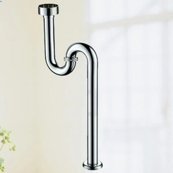 全铜小便斗下水管s弯臭 小便器排水管 小便池 不锈钢可选 铜质