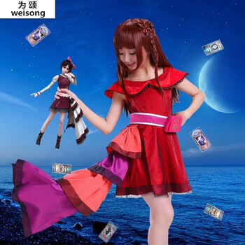 叶罗丽cos叶罗丽服装王默陈思思齐娜服装圣诞节儿童cos公主连衣裙q