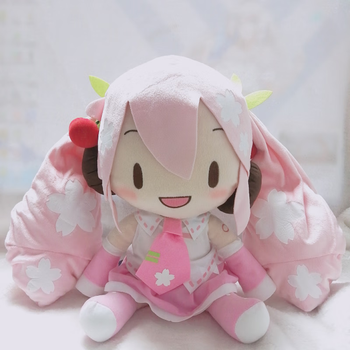 modx日本正版世嘉sega雪 初音fufu 布偶玩偶毛绒公仔抱枕娃娃周边礼物