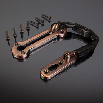 防盗链门链门栓扣防盗锁扣安全链锁不锈钢拉丝酒店宾馆反锁链铜色 青