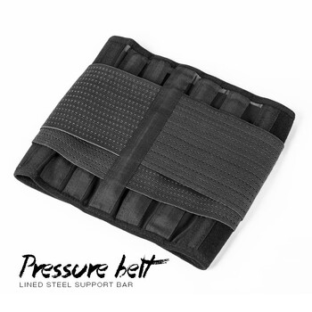 女收腹带健身护腰男运动护腰带炫黑双层加压带舒透面料l腹围2124尺