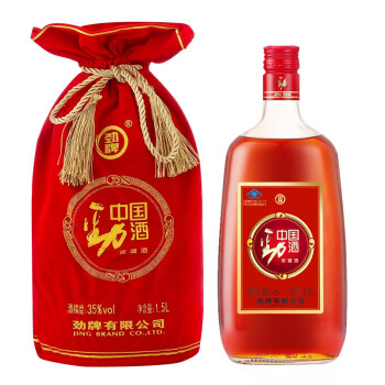 劲牌 劲酒 中国劲酒 35度 1.5L 单瓶装 带绒布礼袋（新老包装随机发货）