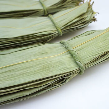 送粽绳粽叶干货新鲜粽叶端午包粽子零售100张新鲜干粽叶100张棕绳
