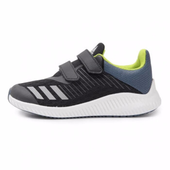 Adidas阿迪达斯童鞋 新款儿童魔术贴系带三条纹运动休闲训练鞋AP9933 CQ0000 12K/30.5码/18cm