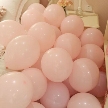 网红气球儿童生日婚房布置婚庆求婚装气球饰品100个粉色马卡龙球无