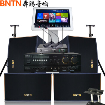 万马奔腾（BNTN）家庭影院专业会议KTV音响一拖四卡拉OK点歌机触屏电视舞台音箱8150配BTKT13音箱鹅颈话筒