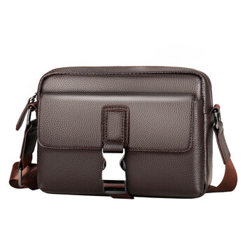 酷奇袋鼠奢侈精品男士斜挎包真1皮多口袋小包软牛皮单肩包潮流男包