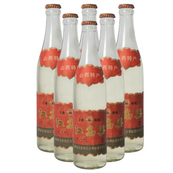 陈年老酒53度山西红高粱酒80年代年份老酒纯粮食白酒整箱 6瓶装