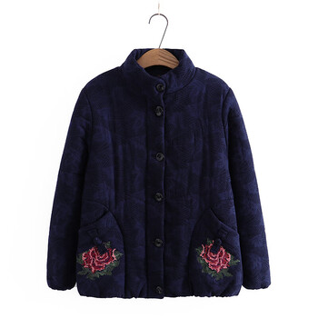 妙夕漫妈妈生日礼物5060岁衣服秋冬装加绒加厚外套奶奶棉衣6070中老年