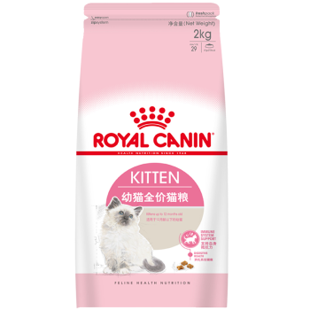 ROYAL CANIN 皇家猫粮 K36幼猫猫粮 通用粮 4-12月龄 2kg 呵护消化健康