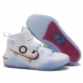 莆田纯原  科比12代全nxt fastfit kobe ad白彩虹高帮缓震篮球鞋 白色