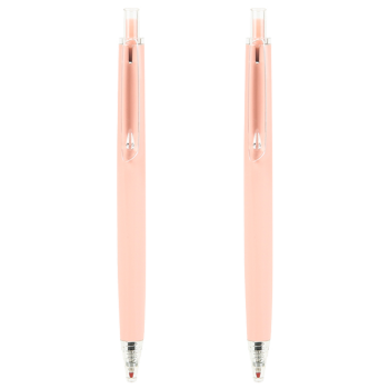 晨光优品粉色樱花季限定款0.5mm黑按动中性笔高密度女生笔H3709可爱女生按动中性笔高密度签字水笔 2支