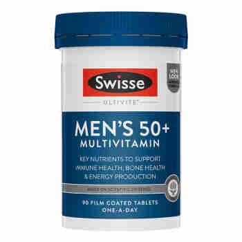 swisse维生素片 复合维生素50+中老年人多种维生素矿物质营养叶酸增强免疫力澳洲进口 男性50+复合维生素90粒/瓶