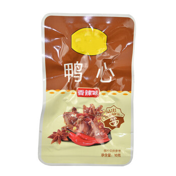 小胡鸭鸭心盒装10g30袋湖北荆州香辣味卤鸭心休闲零食