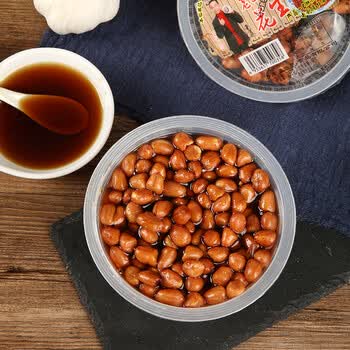 山东老醋花生酸甜醋泡花生油炸熟糖醋花生米即食碗装下酒菜 老醋花生