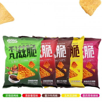 狗牙儿不凡滋脆玉米片158g8包玉米片薯片锅巴网红休闲旅游办公室小