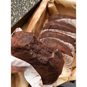 脏脏软饼干手工栗子酥脏脏饼干解馋休闲食品纯黑巧克力味5个盒微苦