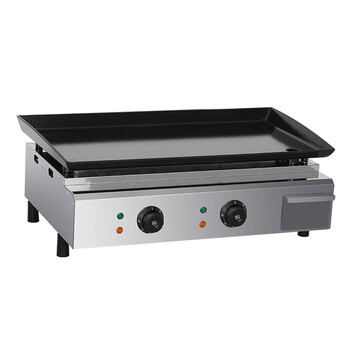 扒炉铁板鱿鱼烤冷面搪瓷不锈钢燃气扒炉摆摊小吃设备特氟龙双控电扒炉