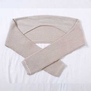 假袖子仿羊绒针织加厚护肩男女士睡觉保暖防寒加绒坎肩长短袖护肩膀护