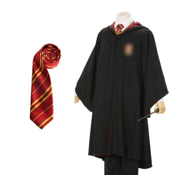 巫师袍魔法袍斗篷万圣节衣服cosplay魔杖全套定制 格兰芬多魔法袍