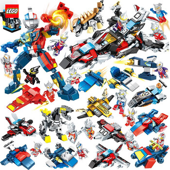 乐高lego六一儿童节礼物赛罗捷德奥特曼中国积木怪兽拼插超人偶拼装人