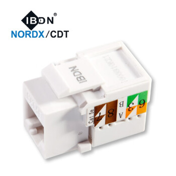 IBDN NORDX/CDTIBDN六/超五类网络模块非屏蔽屏蔽网线数据模块 超五类非屏蔽90度