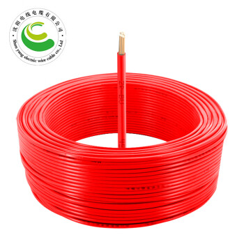 沈阳电线电缆有限公司-ZR-BV-450/750V-1X25mm²国标铜芯电线阻燃单芯硬线-1米-红色