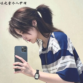 【好物优选】武士头假发男日系帅气短直发可扎发型狼尾长发鲻鱼头自然