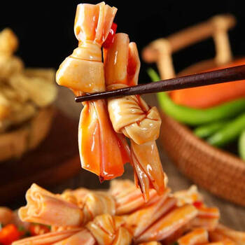 豆扣结豆寇腐竹结豆制品食材炸串火锅豆皮麻辣烫素肉干货含盐 1斤500g