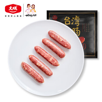 姐妹厨房 大成台畜台式香肠(肉含量86%)优级 台湾风味 烤肠 200g(5根)