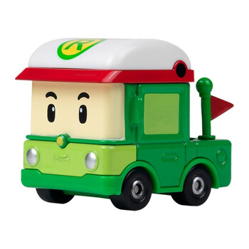 60新款变形警车珀利警长合金小车男孩儿童惯性玩具安巴救护车套装