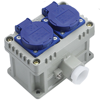 野狼 工业ex防爆插座220v防水3孔接线板插销排消防16a墙壁开关明暗装