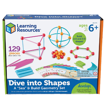 美国learning Resources 海洋立体形状拼插儿童空间思维训练数学教具steam玩具探索形状拼插129件 图片价格品牌报价 京东