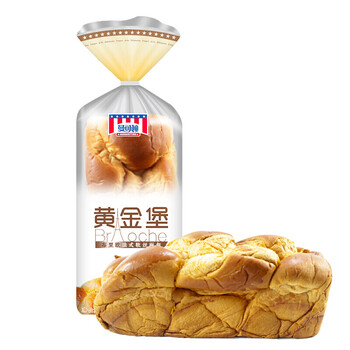 曼可顿堡法式软丝面包香浓早餐手撕面包黄金堡1袋