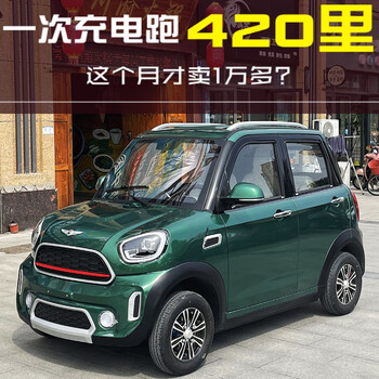 憨果熊阳光锂电池新能源四轮电动车家用全封闭成人女士代步油电60v100