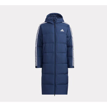 阿迪达斯adidas男子冬季加厚保暖运动休闲长款连帽羽绒服h20762h2076