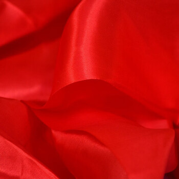 稳东大红丝绸布色丁布料婚庆开业剪彩缎面黄绸布花球礼盒衬布佛布红布