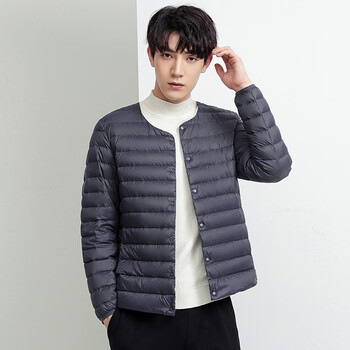 超薄羽绒服男轻薄圆领秋冬轻薄羽绒服内胆大码内穿打底薄款保暖防寒