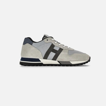 霍根(hogan)男鞋h383麂皮正绒面革衬垫橡胶外底意大利制造户外运动