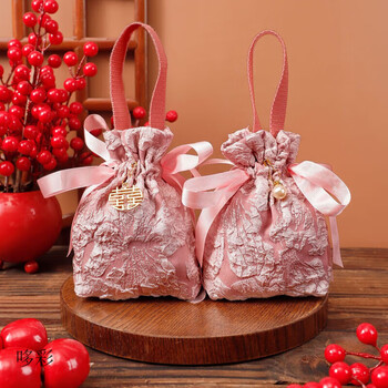 mppmck喜糖袋ins风高颜值结婚手提糖果礼袋免折叠喜糖盒子伴手礼盒空