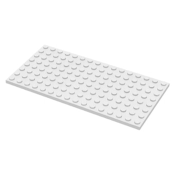 Lego 乐高8x16基础板彩色小颗粒底板白色 图片价格品牌报价 京东