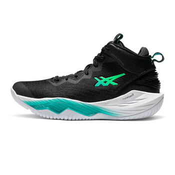 亚瑟士asics新款novasurge2男子球类鞋篮球鞋黑色绿色465