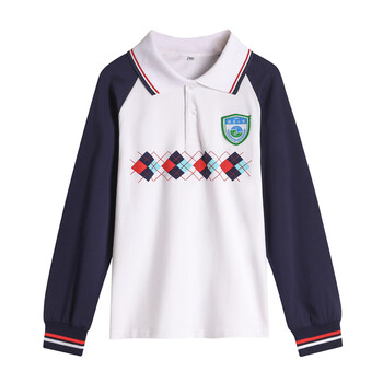 广州天河区骏景小学生校服统一公立校服长袖长裤套装春秋外套t 长袖