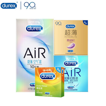 杜蕾斯durex避孕套共16只安全套air隐薄空气套套套男用成人情趣计生