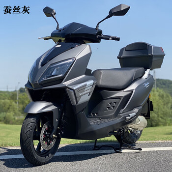 新款125cc发动机踏板车摩托车五羊款式国四电喷燃油车uu助动整车 可