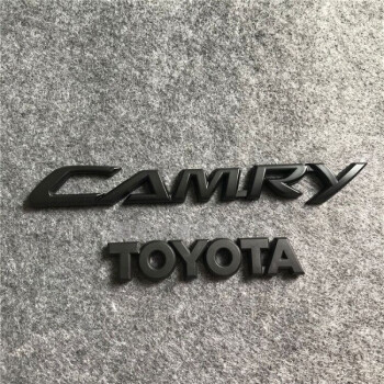 適用於改裝黑標 凱美瑞camry字母標 卡羅拉 雷凌 chr 威馳前後車標