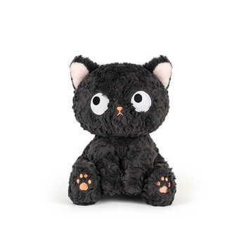 迪士尼小黑猫可爱公仔猫咪毛绒玩具送男女孩节庆生日礼物陪睡玩偶蹲姿