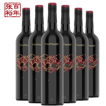 张裕旗下菲尼潘达美乐干红葡萄酒750ml陈酿型A 整箱6瓶