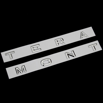 適用於大眾途昂車標前機蓋teramont字母標車頭前臉標誌裝飾貼標改裝